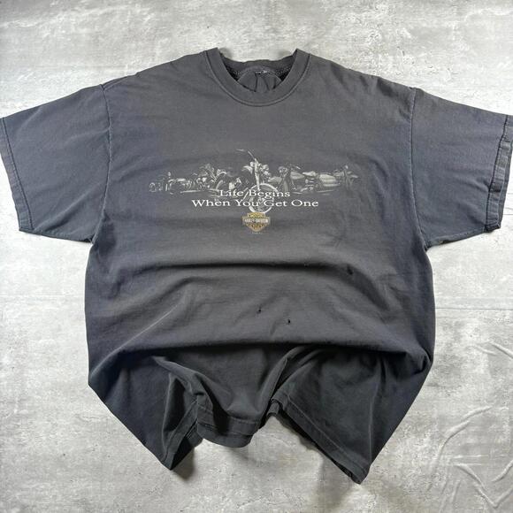 Vintage faded Harley Davidson tshirt - Picture 8 of 9